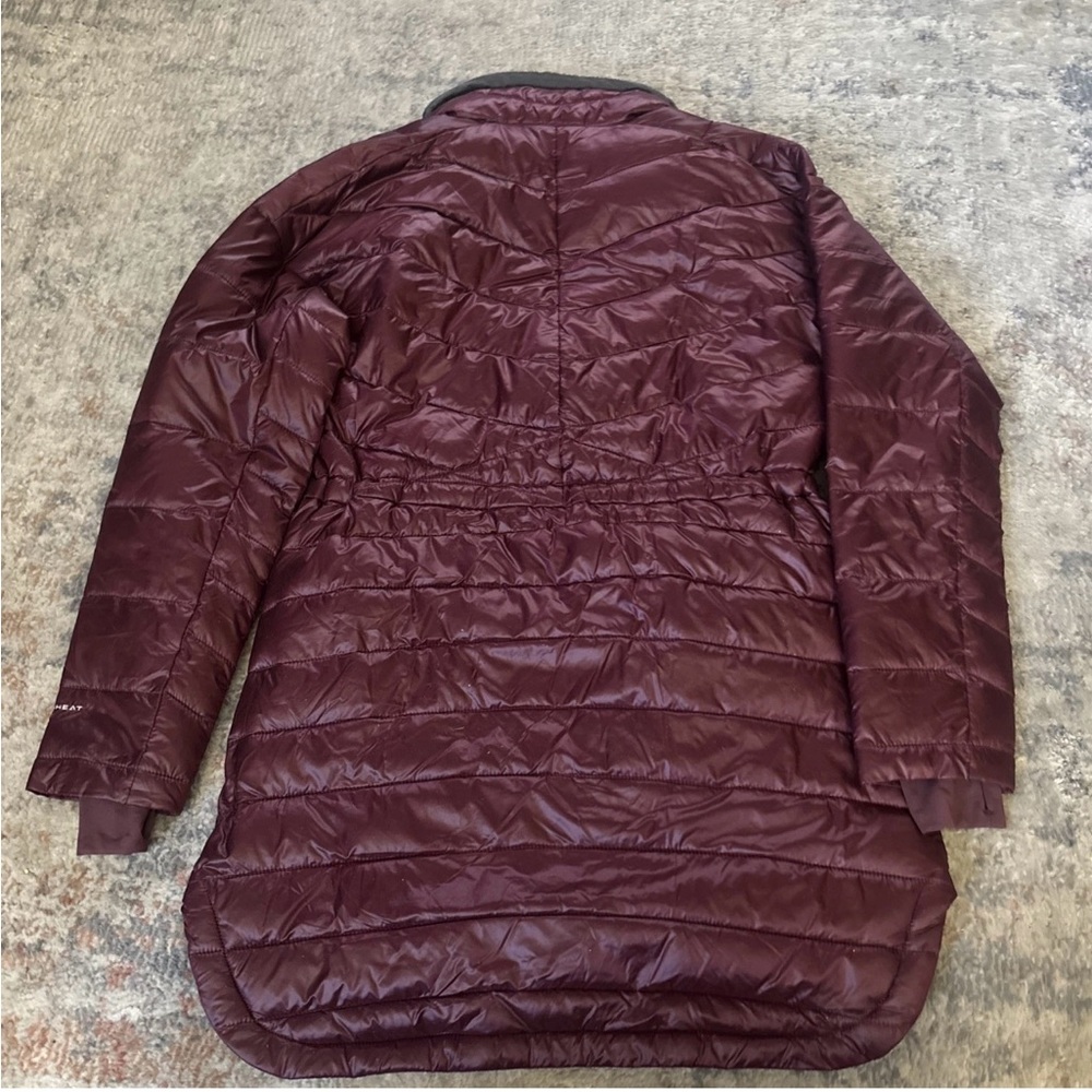 Columbia Women's Burgundy Puffer Joy Peak Lux Mid Jacket XS - Picture 2 of 7